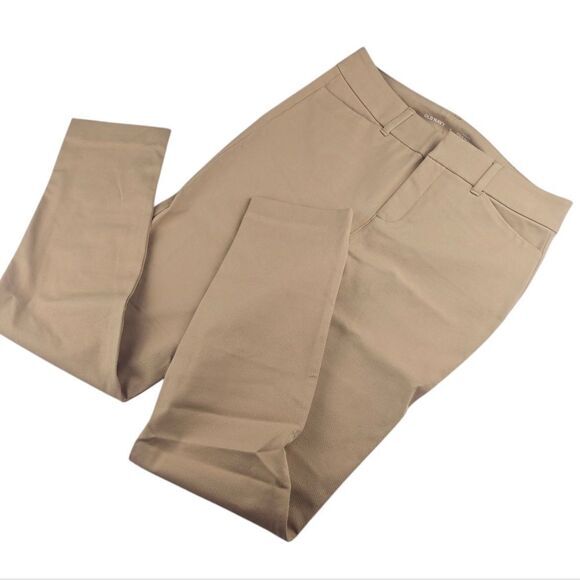 Old Navy -1326 NWT High-Waisted Pixie Skinny Ankle Pants Mocha Taffy Beige Sz 6 - Picture 2 of 11